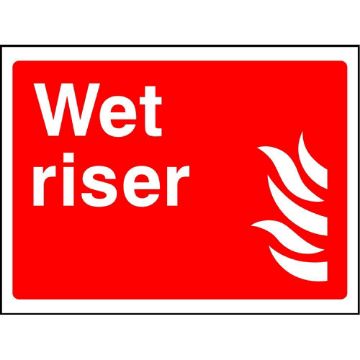 Picture of "Wet Riser" Sign