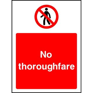 Picture of "No Thoroughfare" Sign 