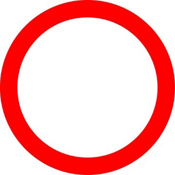Picture of "All Vehicles Prohibited" Sign 