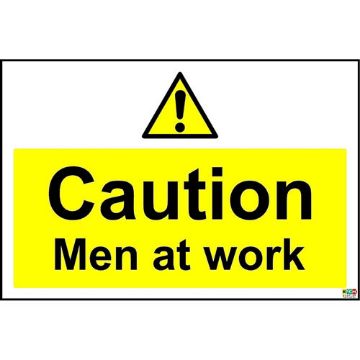 Picture of Caution Men At Work Safety Sign