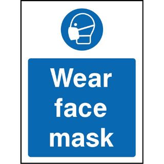 Picture of "Wear Face Mask" Sign 
