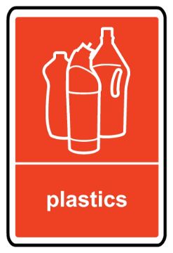 Plastics Recycling Sign, KPCM Health and Safety Signs