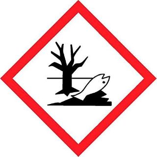 Picture of Hazardous to the aquatic environment coshh symbol Safety sign - Self adhesive sticker 100mm x 100mm