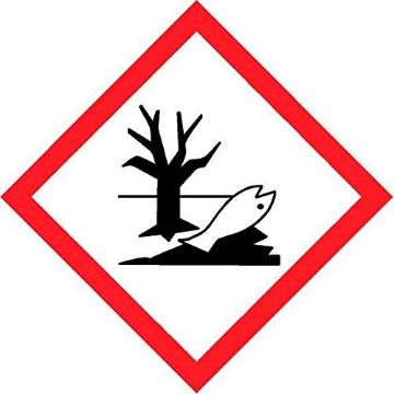 Picture of Hazardous to the aquatic environment coshh symbol Safety sign - Self adhesive sticker 100mm x 100mm