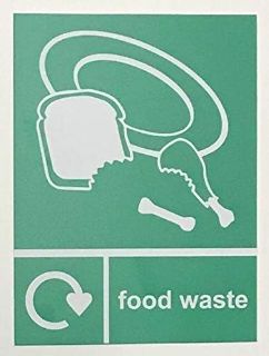 Picture of Recycling bin Sticker Food Waste - Self Adhesive Label